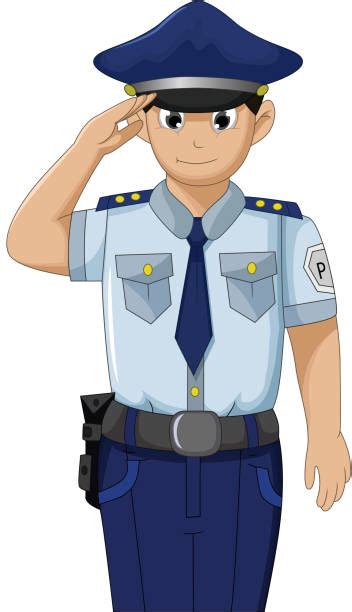 best police salute illustrations royalty free vector