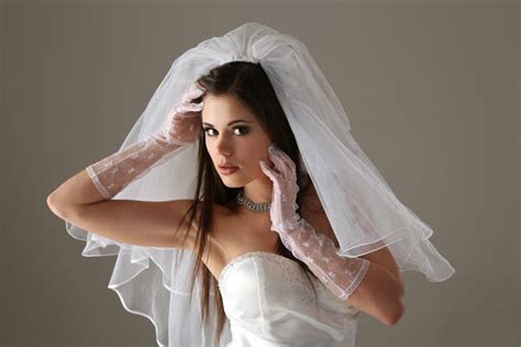 Hd Wallpaper Little Caprice Bride Veil Gloves Dress Face