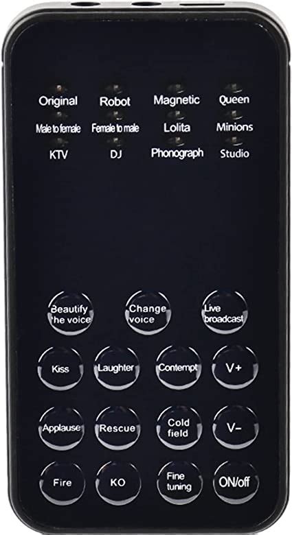 amazoncom voice modulator device sound change clear voice changer microphone mini sound card