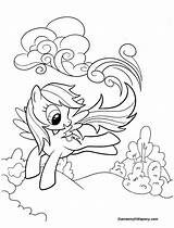 Pony Dash Equestria Ponyville Pinkie Kuda Mewarnai Poni Gamesmylittlepony sketch template