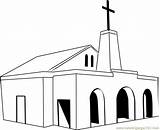 Coloring Church Methodist North Pages Cross Rand Coloringpages101 Template sketch template