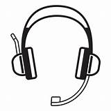 Headphone Clipartmag Clipartbest sketch template