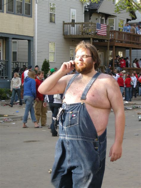 Weird Fat Guy In Overalls Again A Photo On Flickriver
