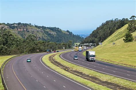 vehicles   highway entering  leaving pietermaritzburg stock image image  high