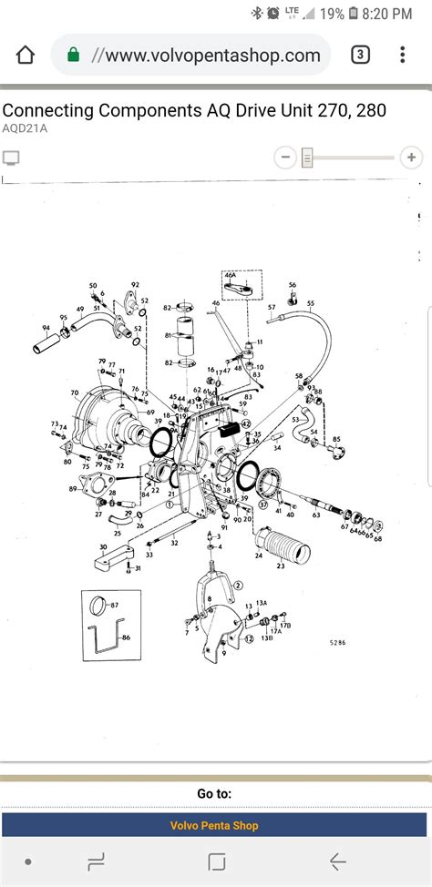 volvo penta  outdrive parts diagram diagram resource