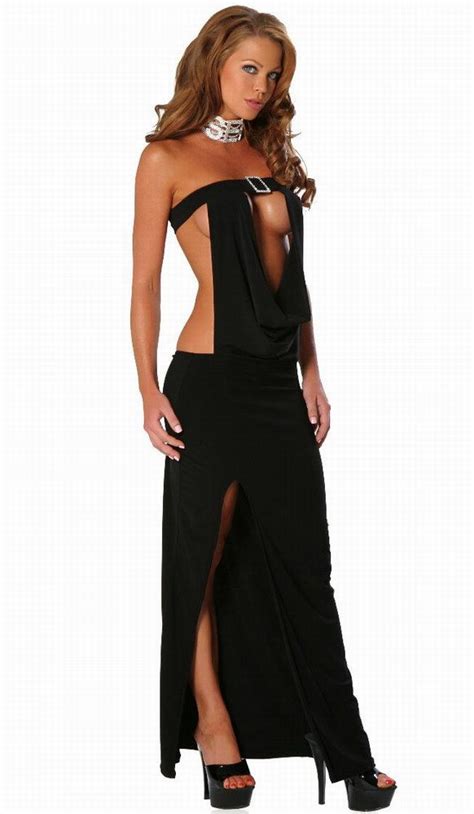sexy lingerie long gown dress club wear underwear romantic gowns ball gown prom dresses black