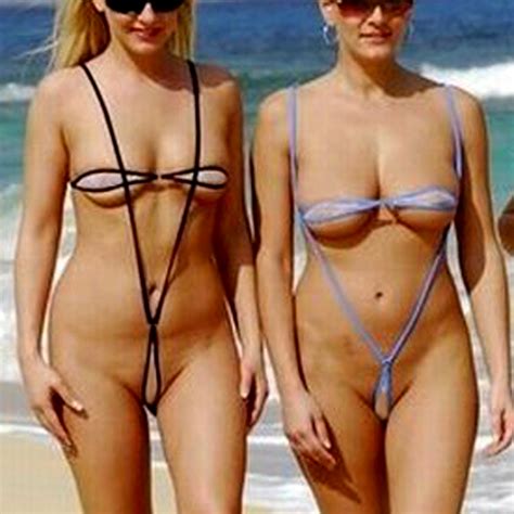 49 off exotic crotchless bowknot micro bikini women s sunbath g string swimsuit 2019 mini