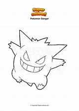 Gengar Pokemon Ausmalbild Colorare Ausmalbilder Raboot Supercolored Disegno Ectoplasma Coloriage Clefable sketch template