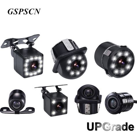 gspscn car backup camera led night vison reversing camera  degree rear view cameras ip
