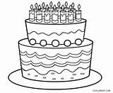 Cake Coloring Pages Pop Birthday Template sketch template