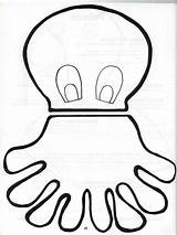 Puppet Octopus Marionetas sketch template