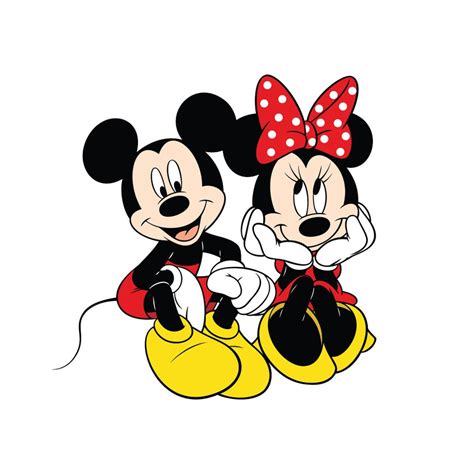 mickey minnie couple mickey  minnie sitting mouse etsy