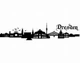 Dresden Wandtattoo Skyline4u sketch template