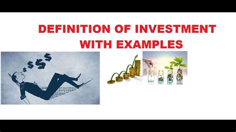 investment definition youtube