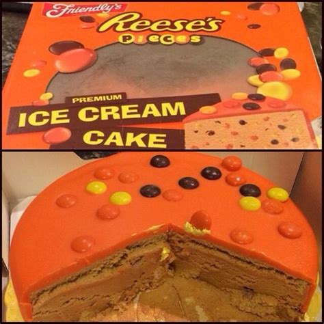 friendly s reese s pieces ice cream cake sends everyone into meltdown