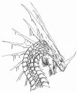 Dragon Coloring Pages Drawing Ice Head Sketch Simple Printable Dragons Procoloring Evil Drawings Scrap Realistic Cool Paintingvalley Easy Draw Headed sketch template