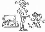 Pippi Coloring Longstocking Pages Getdrawings Printable Getcolorings sketch template