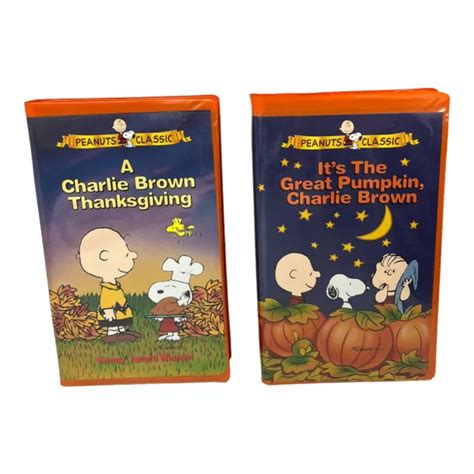 charlie brown thanksgiving great pumpkin charlie brown vhs