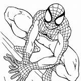 Spiderman Coloring Pages Cartoon Printable Easy Pdf Baby Venom Drawing Getcolorings Print Man Face Spider Colouring Elsa Vs Color Suit sketch template