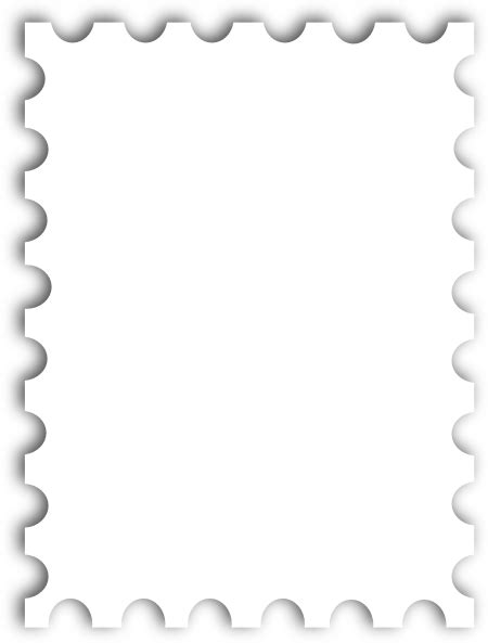 blank postage stamp template kb clip art  clkercom vector clip art
