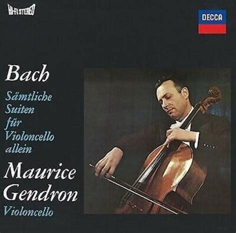 maurice gendron j s bach cello suites 2 sacd hybrid tower records japan