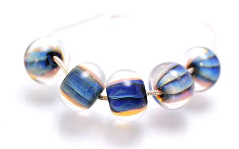 Glass Beads For Jewelry Making Set Lampwork Handmade Artisan Etsy