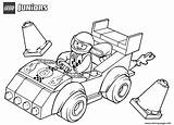 Coloring Car Race Pages Lego Juniors Printable Print sketch template