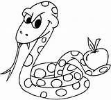 Snake Coloring Pages Kids Print sketch template