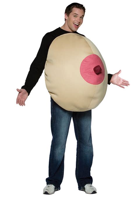 Big Boob Costume Adult Humor Costume For Men