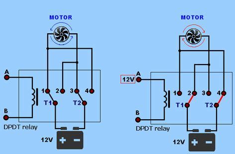 spdt relay  dpdt relay relay circuit projects electronics projects