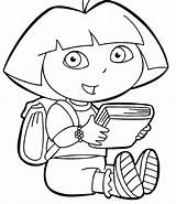 Dora Coloring Pages Boots Benny Isa Explorer Swiper Friends Dress Color Fun Print Featuring Her sketch template