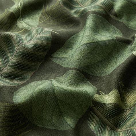 decor fabric outdoor palm leaves dark green canvasfavorable buying