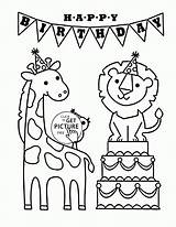 Coloring Birthday Happy Pages Funny Printable Dad Nana Kids Animals Animal Color Holiday Printables Colouring Mom Dog Snow Let Card sketch template