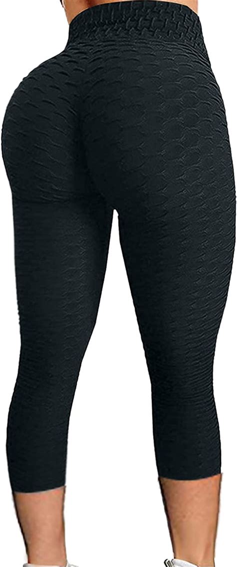 Huangling Yoga Cropped Pants For Women Sexy Polyester High Waist