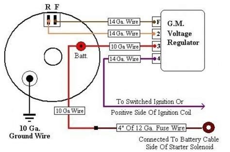 gm  pin alternator wiring diagram