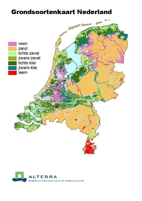 grondsoorten nederland kaart kaart