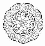 Mandala Mandalas Pintar Flor Impressão Gratuitos Adultos Paginas Onlinecursosgratuitos Bebes Caras Impressao Crochê sketch template