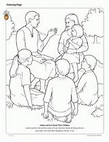 Coloring Pages Lds Helping Others Friend Children Adam Eve Jesus Bible Games Kids Color Forgiveness Teach Family Primary Joseph Smith sketch template