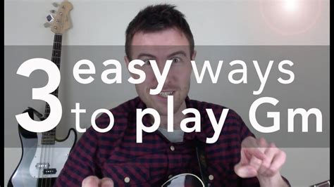 minor chord  super easy gm chords  beginners youtube