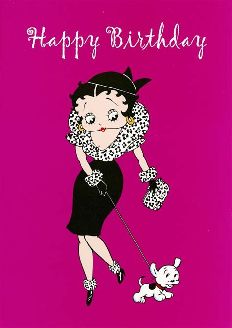 greeting card featuring betty boop