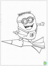 Coloring Despicable Minion Pages Comments sketch template
