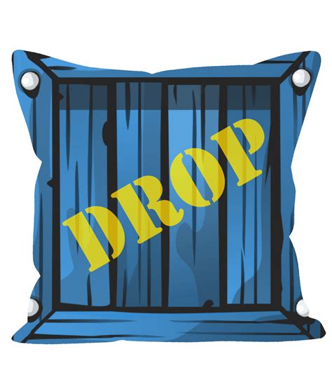 Fortnite Supply Drop Loot Crate Sofa Cushion Throw Pillow