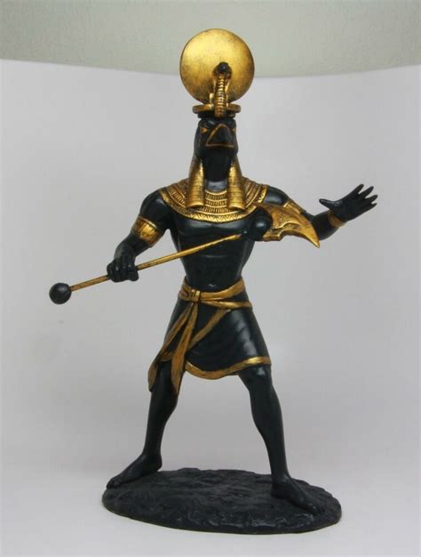 ancient egyptian sculpture solar deity sun god ra figurine decoration statue ebay