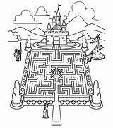 Copii Labirintul Colorat Printesei Clopotel Salvat sketch template
