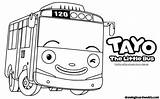 Tayo Bus sketch template