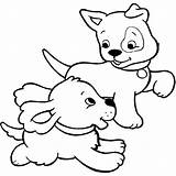 Cuccioli Cane Animali Cani Gatti Kira Disegnare Piccoli Stampare Disegnidacolorare Mamme sketch template