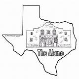 Alamo Texas Coloring Sheets Sheet Color Clipart Pages Texasbob Sketch Cliparts Books Bob Library sketch template