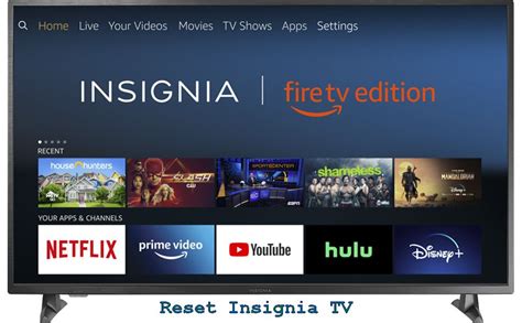 how to reset insignia tv hard master reset