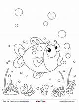 Fish Coloring Cartoon sketch template