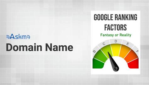 domain   ranking factor  google search result